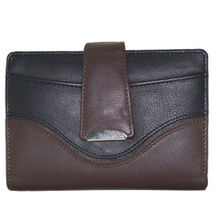 Funky Leather Wallet | Brown/Black