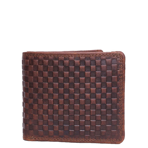 Embossed Mens Wallet | Tan