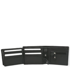 Mens Leather Tab Wallet | Black