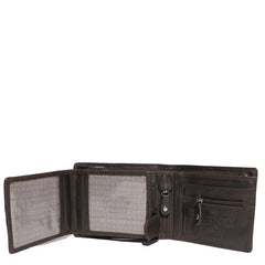 Mens Leather Tab Wallet | Brown