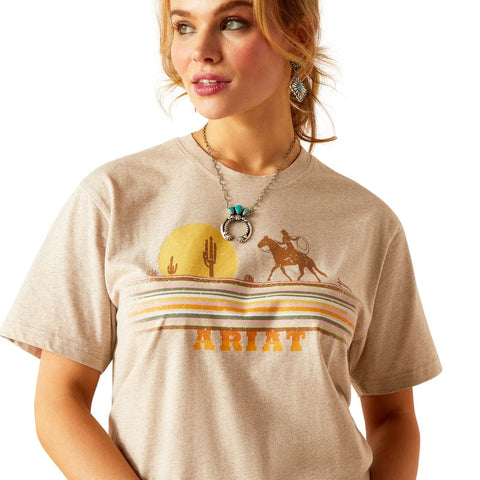 Ariat Cowgirl Desert T-Shirt | Oatmeal Heather