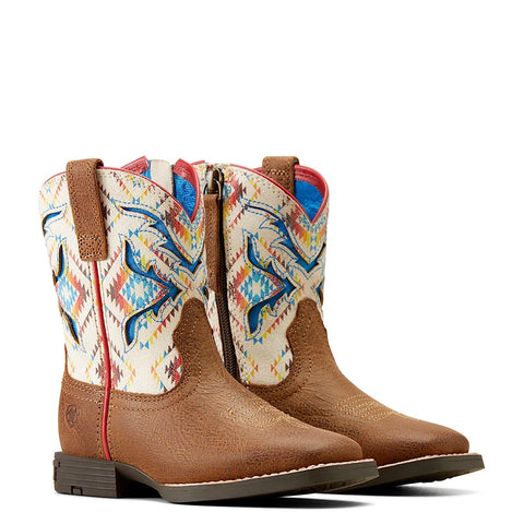 Ariat Kids San Angelo VentTEK Boot Toasty Tan/Bright Saddle Blanket