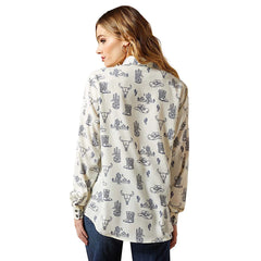 Ariat Women’s Homestyle Long Sleeve Shirt – Deserted Print