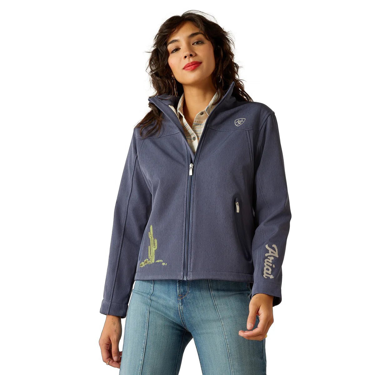 Ariat Womens New Team Softshell Heritage Jacket - Riverside Chambray