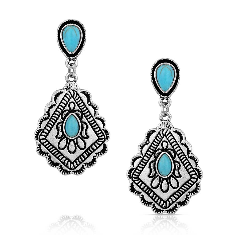 Montana Silver Say No More Turquoise Dangle Earring