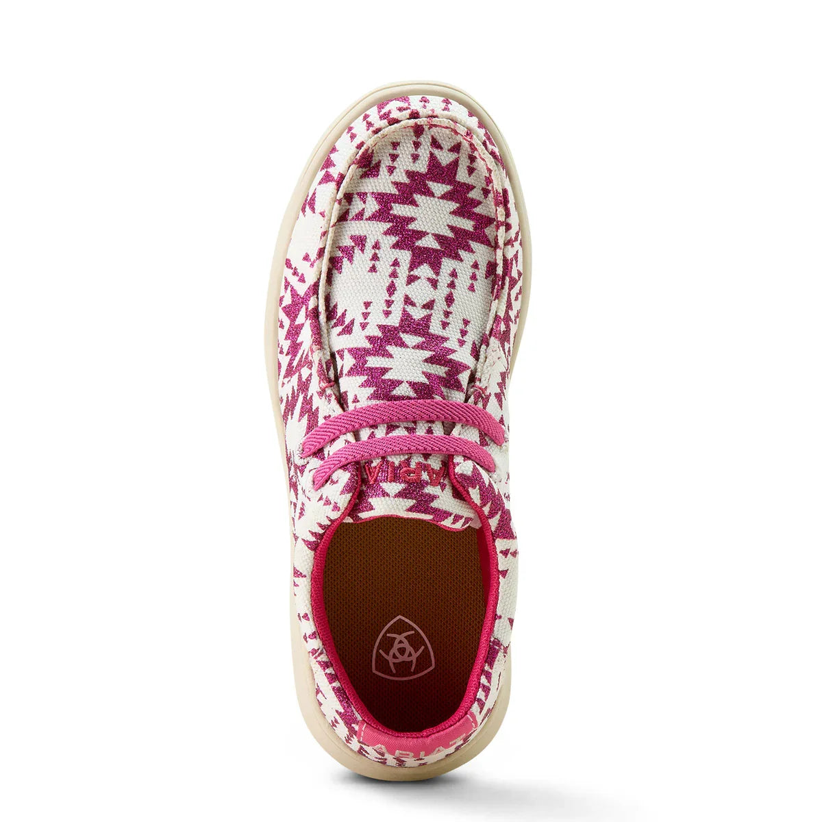 Ariat Youth Hilo Shoe - Bright Rose/Southwestern Glitter