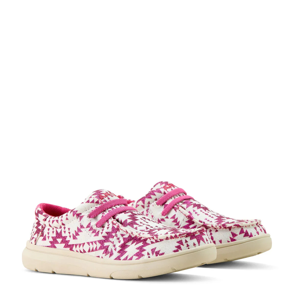 Ariat Youth Hilo Shoe - Bright Rose/Southwestern Glitter