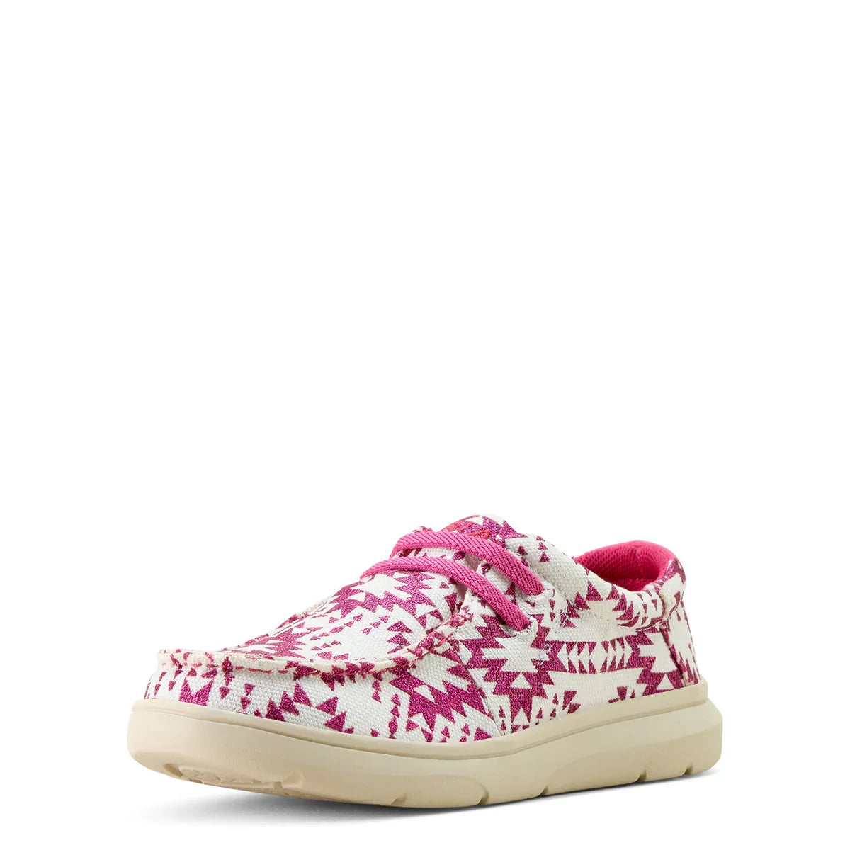 Ariat Youth Hilo Shoe - Bright Rose/Southwestern Glitter