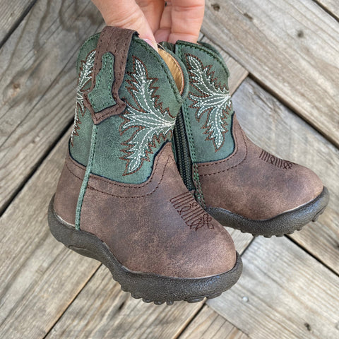 ROPER Cowbaby Jed Brown/Green Boots