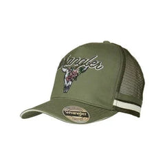 Wrangler Utah High Profile Trucker Cap - Olive