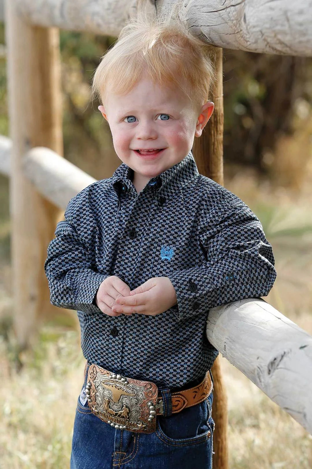 Cinch Boys Geo Print Shirt | Toddler