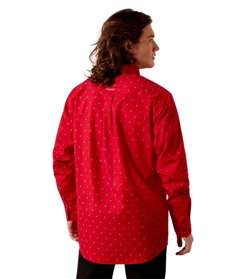 Ariat Mens Truettt Fitted Shirt Red