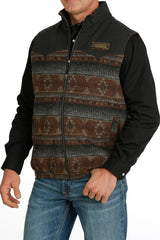 Cinch Mens Wooly Vest | Rust