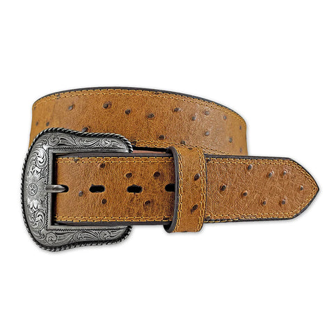 Roper Men's Ostrich Print Belt