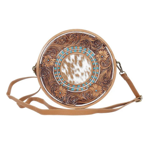 Serena- Tooled handbag - Round