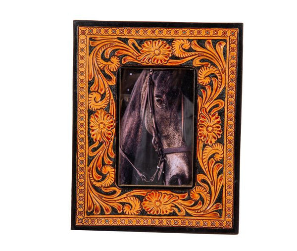 Toque Frame Classic Country Hand-Tooled Photo Frame – Horse Torque Saddlery