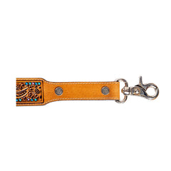 Mika Waterfall Hand-Tooled Leather Strap