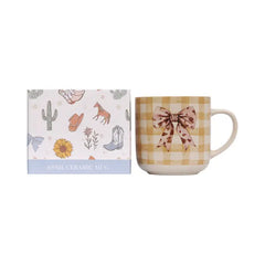 Saddle & Bloom Bow Mug