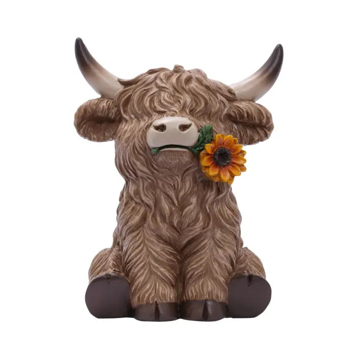 Saddle & Bloom Sunflower Highland Cow