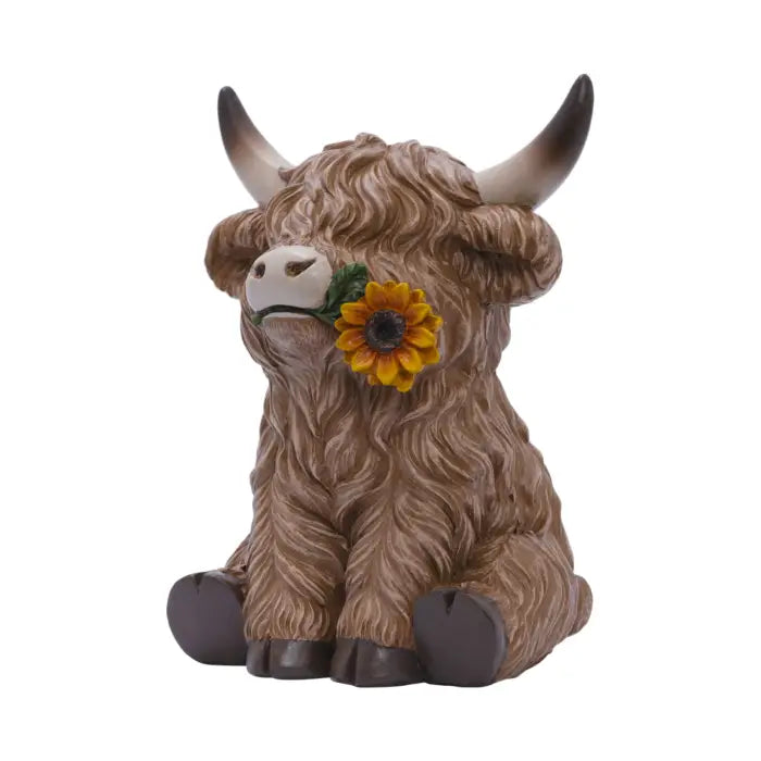 Saddle & Bloom Sunflower Highland Cow