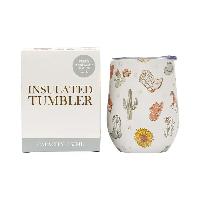 Saddle & Bloom Insulated Wine Tumbler
