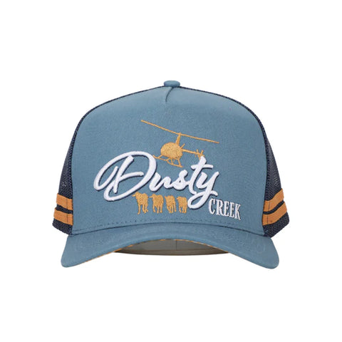 Dusty Creek Northern Muster Trucker Cap | Steel Blue
