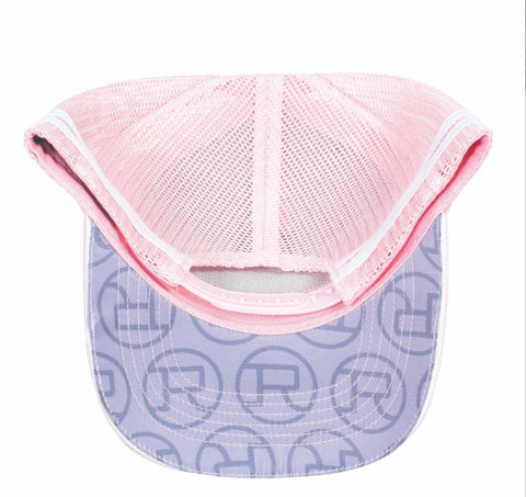 Roper Trucker Cap Mini Plaid Pink/Light Pink