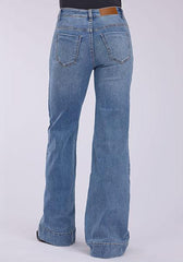Tin Haul Womens Denim - Clair Seam Yoke Wide Leg Jeans