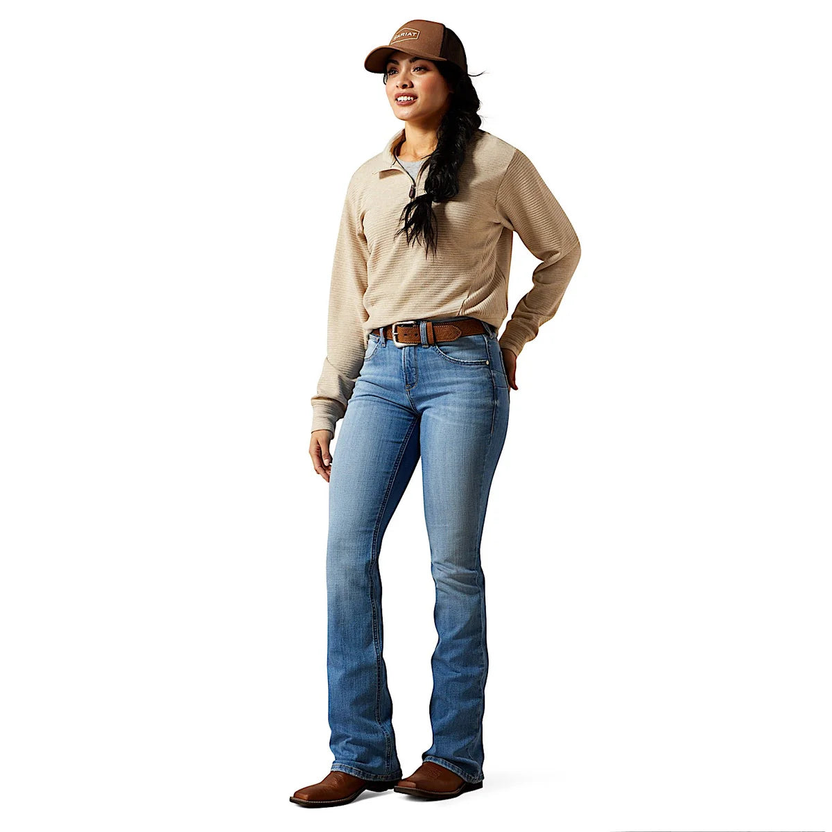 Ariat Womens High Rise Boot Cut Camellia Glendale