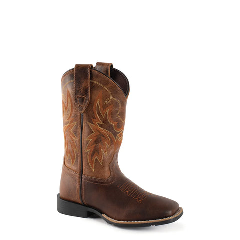 Roper Men's Sendero Western Boot - Brown Leather