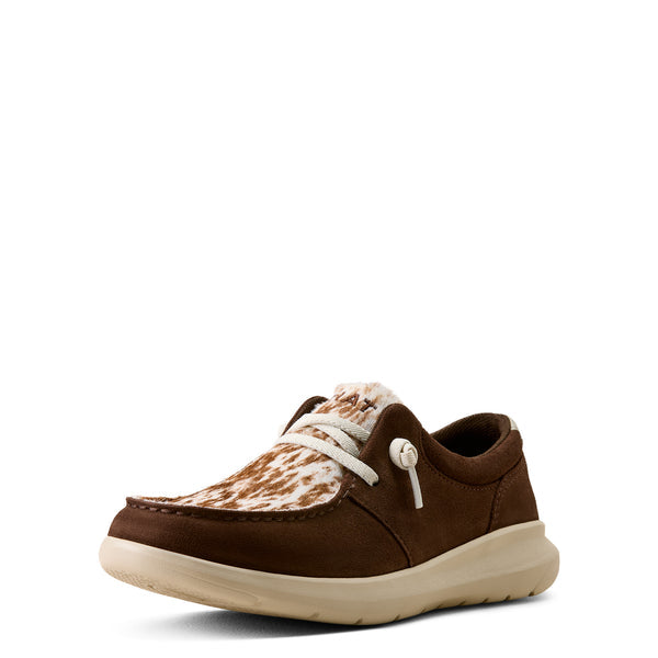 Ariat Womens Hilo - Coffee Bean Suede/Speckled Cow