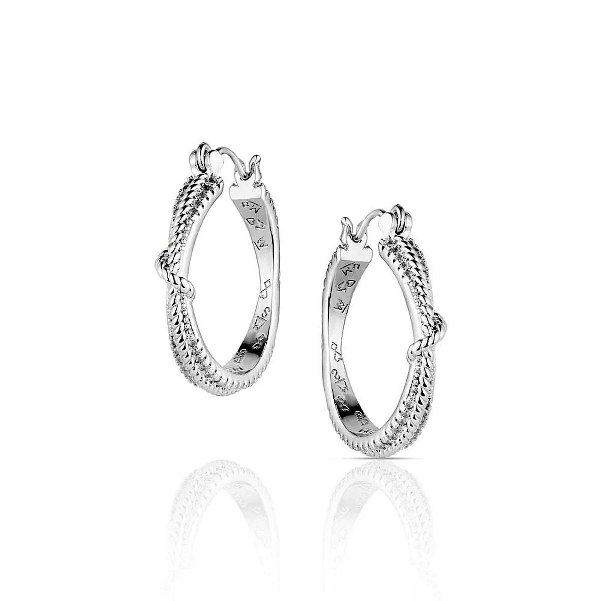 Montana Silversmiths Cowgirl Ice Hoop Earrings