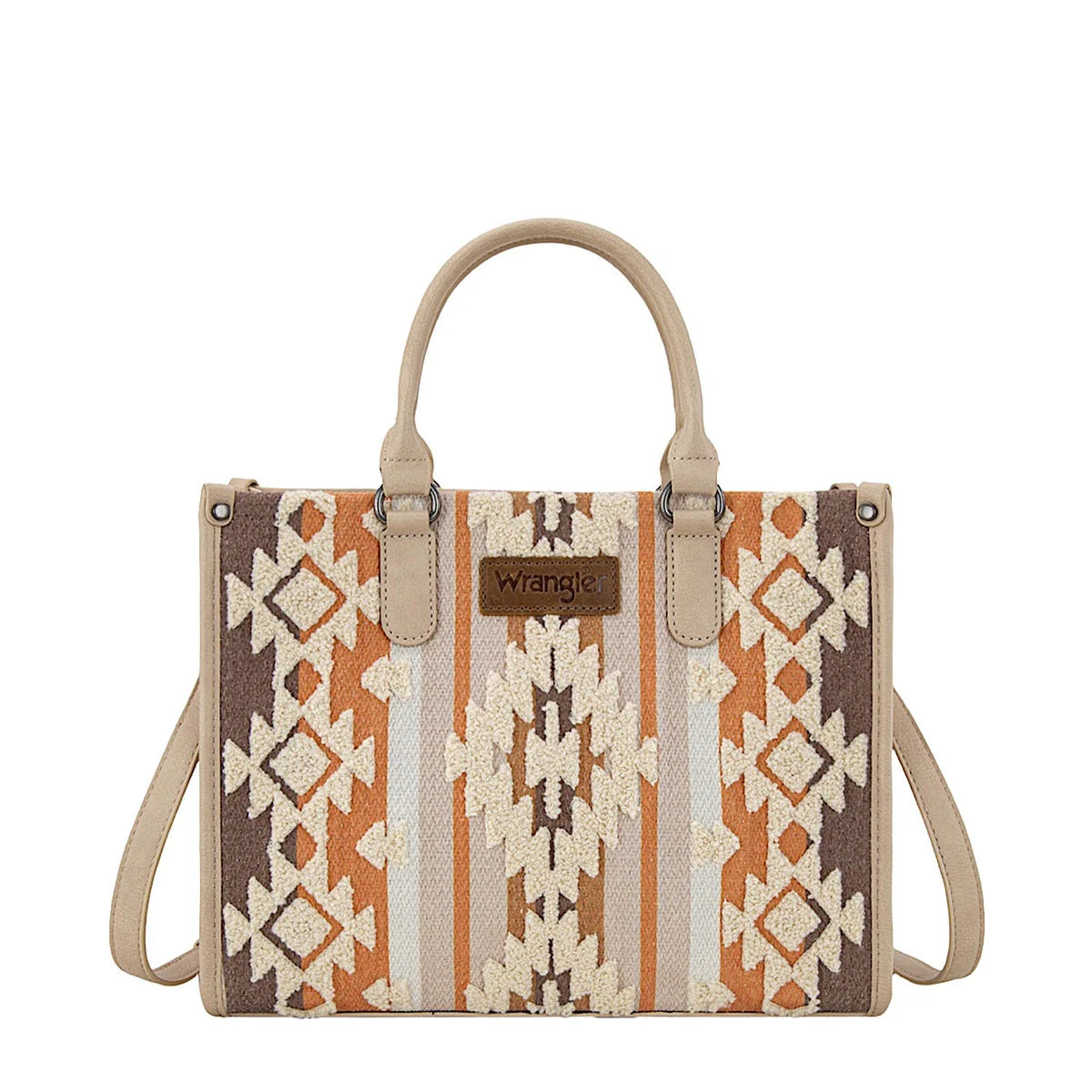 Wrangler Women's Cilia Crossbody Tote Bag - Natural