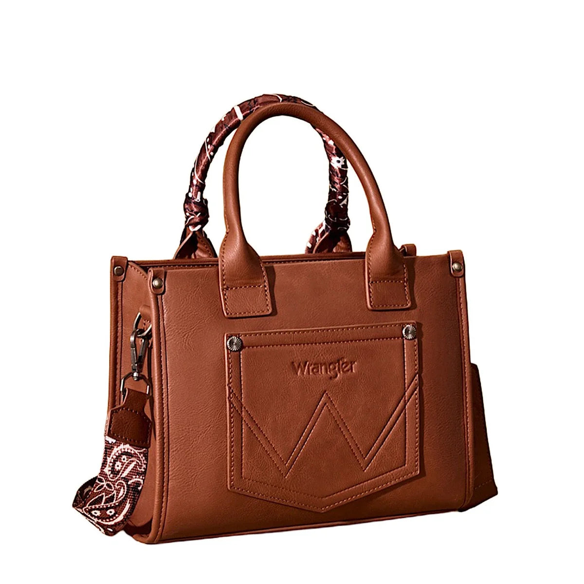 Wrangler Paisley Crossbody Tote Bag