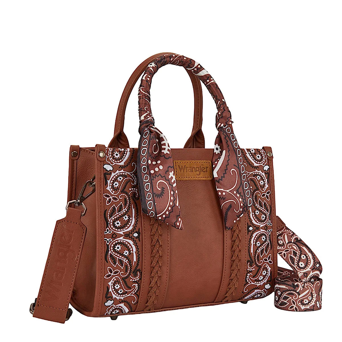 Wrangler Paisley Crossbody Tote Bag