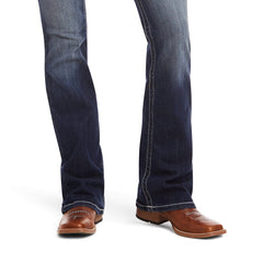 Ariat Mid Rise Boot Cut Entwined Marine Jean