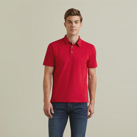 Ariat Mens Medal Polo Red