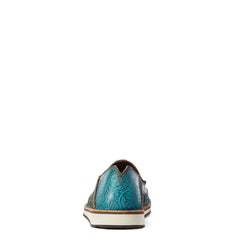 Ariat Womens Brushed Turquoise Embossed Floral Cruiser