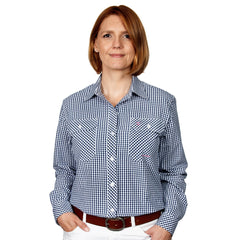 Just Country Womens Abbey Workshirt White Check