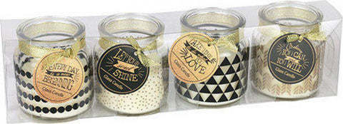 Candle Jars - Sparkle Set of Four