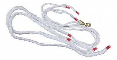 White Plaited Rope Draw Reins