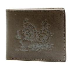 Men's Leather Dress Wallet Bi Fold - Team Roper 5102 D