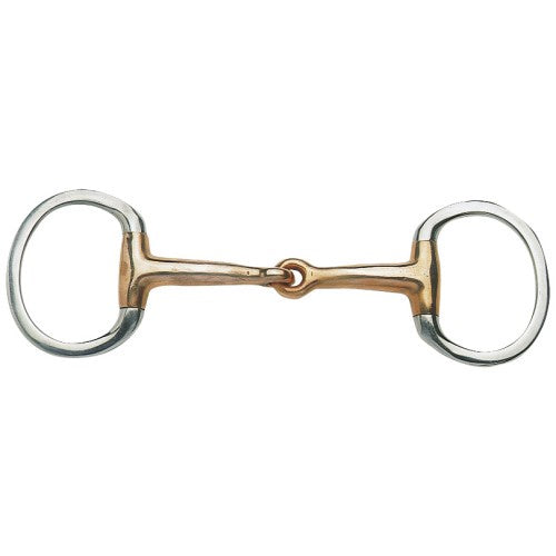 EggButt Snaffle with Thin Copper Mouth