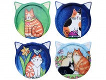 Coaster - Cat Paintings Assorted