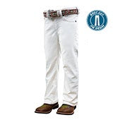Pure Western Kids Riding Jeans - White