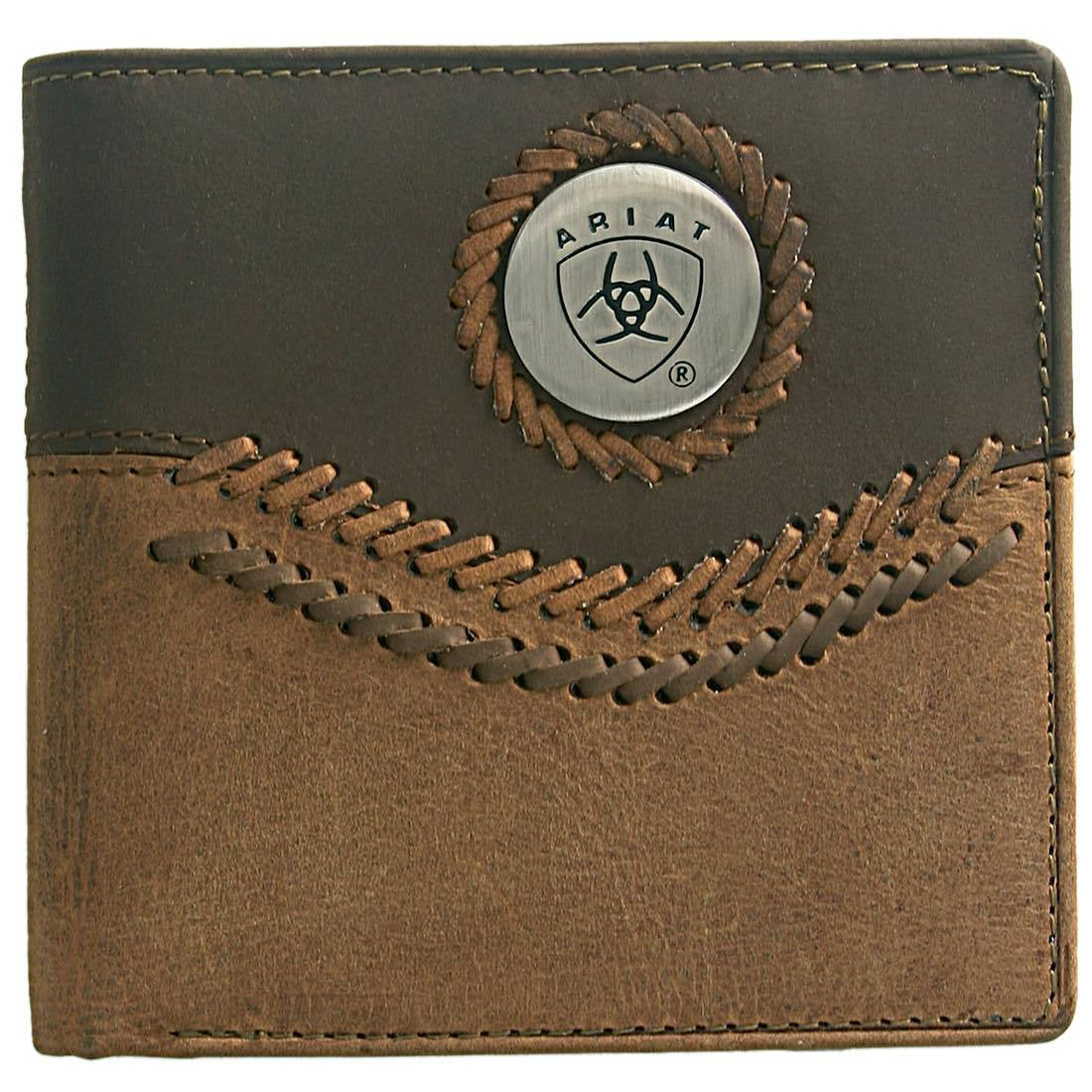 Ariat Bi-Fold Wallet Two Tone Leather