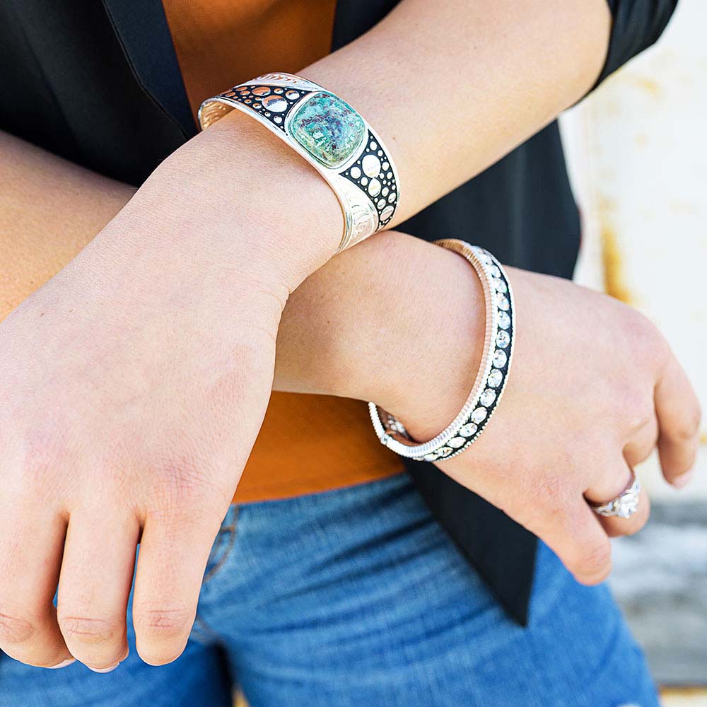 Montana Silver Make Some Waves Turquoise Cuff