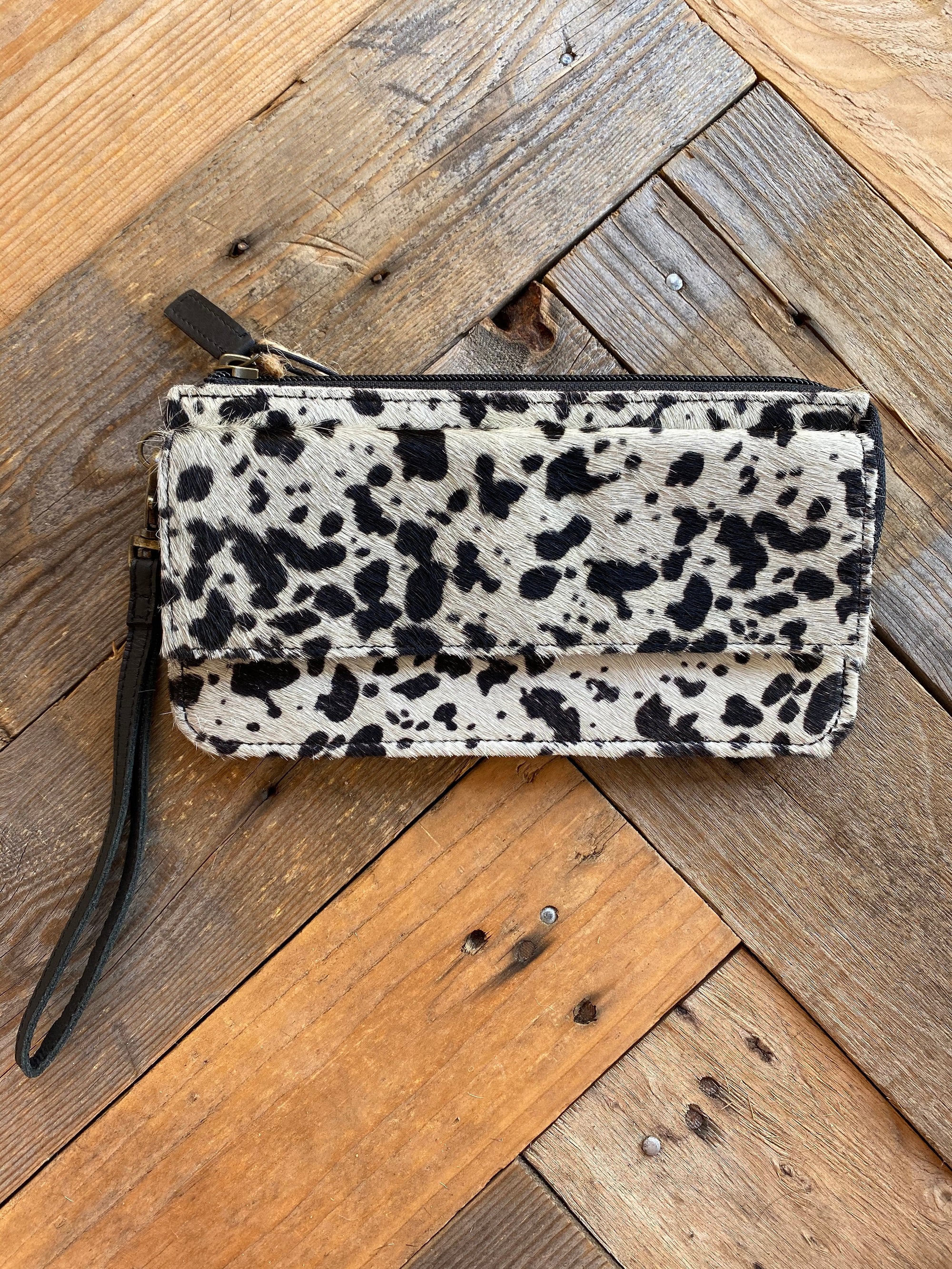Quirky Black Dalmatian Wallet – Horse Torque Saddlery