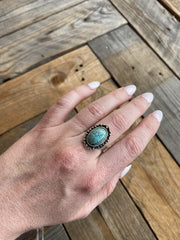 Antique Turquoise Adjustable Ring