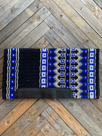 Luxe Hand-Woven Saddle Pad - Royal Blue